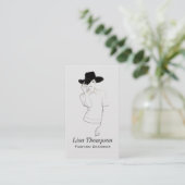 Visite Lady Casquette Carte de visite, créatrice d'icônes (Debout devant)