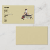 Visite Lady Joue La Carte De Profil De La Cithare (Devant / Derrière)