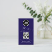 Visite Laissez-nous un commentaire | Code QR Carte de vis (Debout devant)