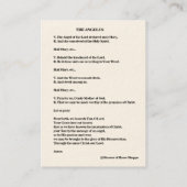 Visite L'annonce de prière de l'Angelus de la carte (Dos)