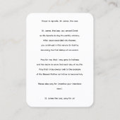 Visite L'apôtre Saint Jacques la carte de la moindre priè (Dos)