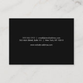 Visite Lashes de glam Script Argent/noir carte de soins p (Dos)