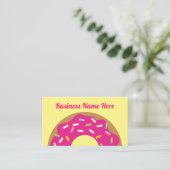 Visite Le beignet rose arrose le modèle de carte de (Debout devant)