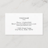 Visite Le beignet rose arrose le modèle de carte de (Dos)