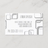 Visite Le blanc avec le gris cube la carte de (Dos)