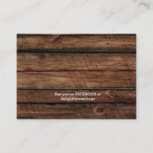 Visite Le bois affligé allume le mariage de carte de (Dos)