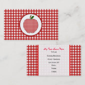 Visite Le guingan rouge Apple façonnent le carte de (Devant / Derrière)