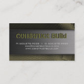 Visite Le métal grunge de carte d'entreprise de (Dos)