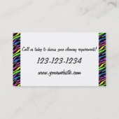 Visite Le nettoyage entretient la couleur de carte de (Dos)