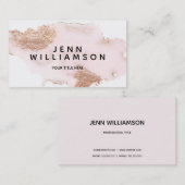 Visite Le rose rose d'or rougissent carte moderne de (Devant / Derrière)