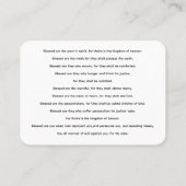 Visite Le Sermon des Béatitudes sur la carte de prière du (Dos)