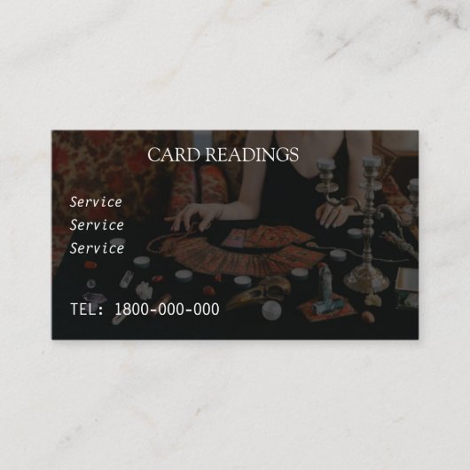 VISITE LECTURE DE TAROT CARTE MODIFIABLE (Devant)