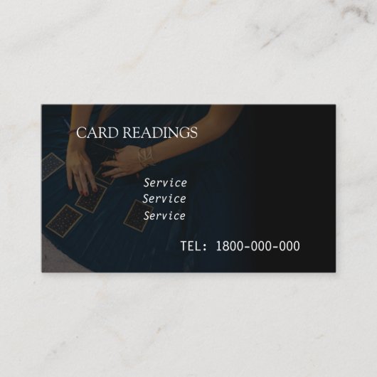 VISITE LECTURE DE TAROT CARTE MODIFIABLE (Devant)
