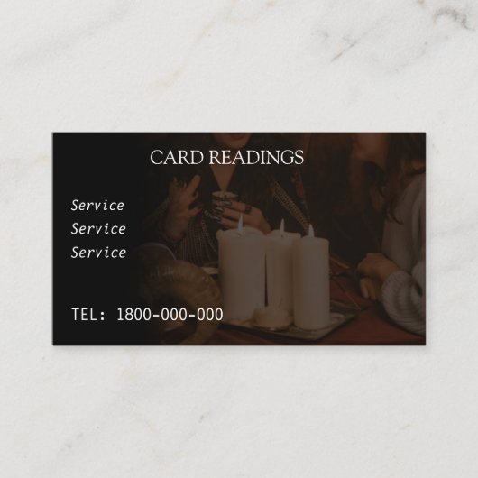 VISITE LECTURE DE TAROT CARTE MODIFIABLE (Devant)