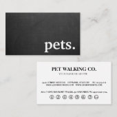 Visite Les animaux de compagnie en damier modernes. carte (Devant / Derrière)