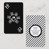 Visite Les barbiers de carte d'eau style opposé (Devant / Derrière)