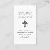 Visite Les condoléances sincères Fête de la carte de vie (Dos)