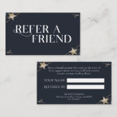 Visite Les Étoiles Cosmiques Référencent Une Carte De Réf (Devant / Derrière)