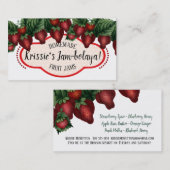 Visite Les fraises vintages autoguident le carte de (Devant / Derrière)