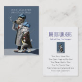 Visite Les marcheurs de chien/la carte garde d'enfants (Devant / Derrière)