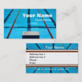 VISITE LES NAGEURS PROFILENT OU LE MODÈLE DE CARTE DE (Devant / Derrière)