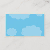 Visite Les oiseaux bleus restent en contact carte de visi (Dos)