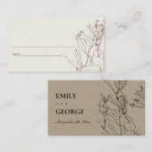 VISITE LIGNE DE CRÈME BLEU MODERNE DESSINANT CARTE DE PLA (Devant / Derrière)