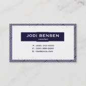 Visite Lignes bilatérales professionnelles d'art de carte (Dos)