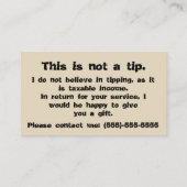 Visite L'imposition est vol : Carte de bout (Dos)