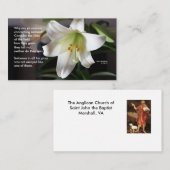 Visite Lis du champ - carte de prière (Devant / Derrière)