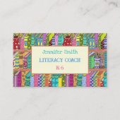 Visite Livres colorés Alphabétisation Entraîneur Carte de (Devant)