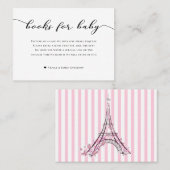 Visite Livres pour carte de douche bébé rose Paris (Devant / Derrière)