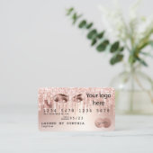 Visite Logo ADD Rose Gold Long Lashes par carte de crédit (Debout devant)