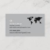 Visite Logo d'agent de voyage carte du monde (Dos)