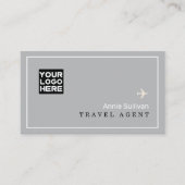 Visite Logo d'agent de voyage carte du monde (Devant)