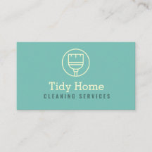 Logo de chambre Service de nettoyage moderne Carte