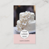 Visite Logo de la boulangerie de gâteaux Photo QR Carte d (Devant)