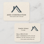 Visite Logo de la maison de toit A-Frame Design Carte de  (Devant / Derrière)