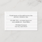 Visite Logo de notes musicales | Fiches de musique Carte (Dos)