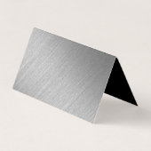 Visite Logo de script Silver Foil Carte de remerciements (Dos)