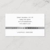 Visite Logo de stylo professionnel moderne carte de visit (Dos)