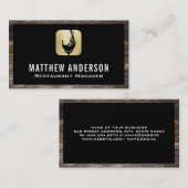 Visite Logo d'éclaboussure en verre de vin | Carte de vis (Devant / Derrière)