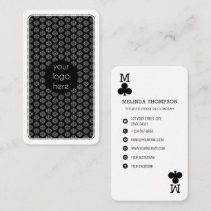 Visite Logo d'entreprise Clubs uniques Jouer au Carte de 