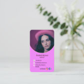 Visite Logo Marque de maquillage moderne Artiste Carte de (Debout devant)