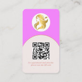 Visite Logo Marque de maquillage moderne Artiste Carte de (Dos)