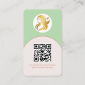 Visite Logo Marque de maquillage moderne Artiste Carte de (Dos)