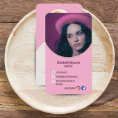 Visite Logo Marque de maquillage moderne Artiste Carte de