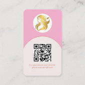 Visite Logo Marque de maquillage moderne Artiste Carte de (Dos)