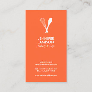 Visite LOGO MODERNE WHISK & SPOON sur ORANGE Carte de vis