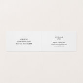 Visite Logo monogramme rose néon plié imprimé carte de vi (Intérieur déplié)